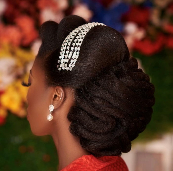 Elegant Wedding Up-do Hairstyles for Black Brides | OMASTYLE Bride