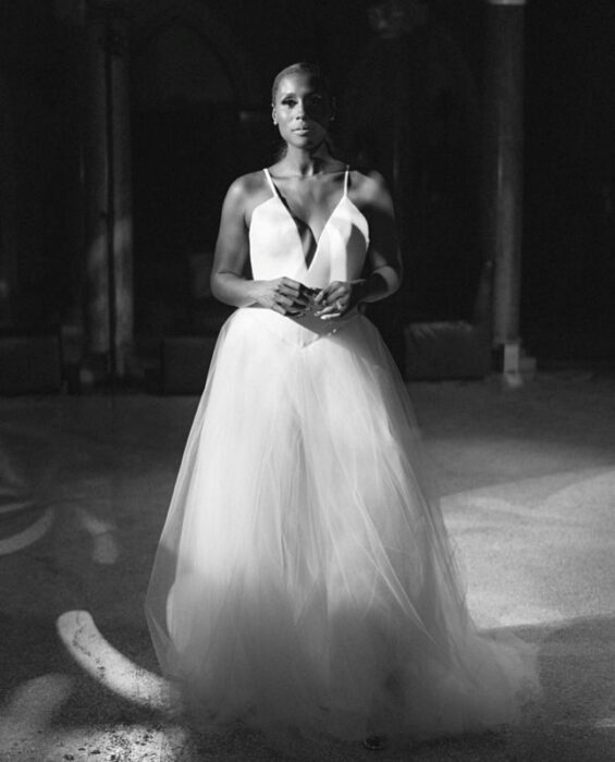 Issa Rae in VeraWang for her wedding to LouisDiame.OmaStyleBride.weddingblog