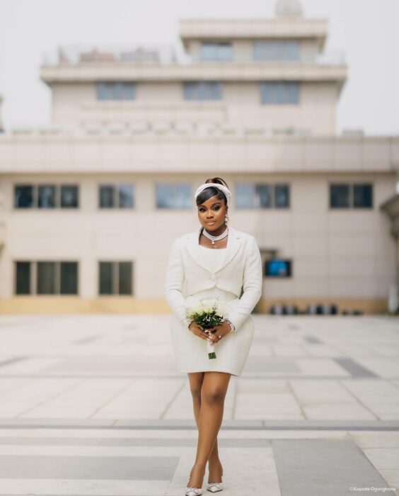 VeekeeJames civil wedding look