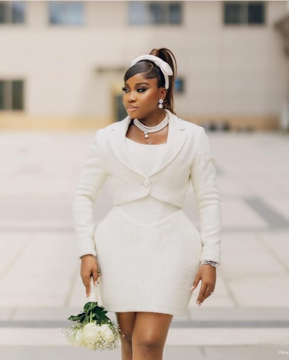 VeekeeJames civil wedding look