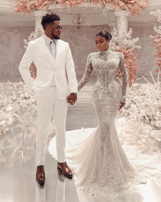 Veekee James and husband Wed