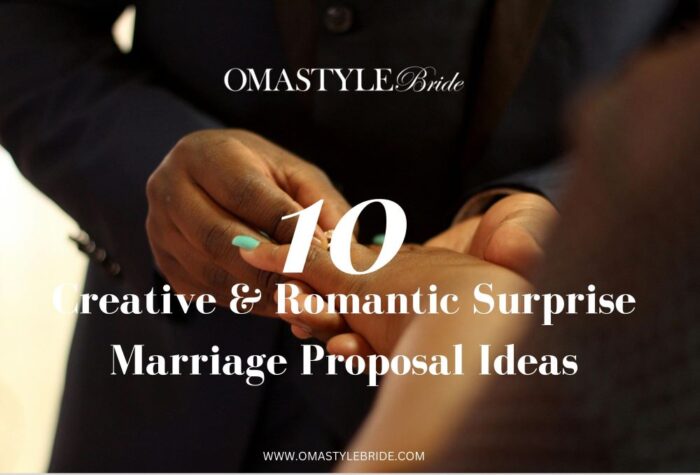 OmaStyleBride.Creative & Romantic Surprise Marriage Proposals For Her