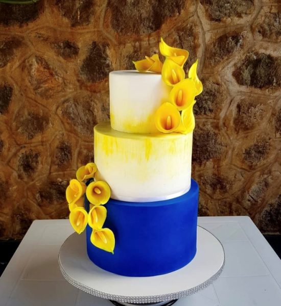 Beautiful Inspiring yellow wedding cake - Omastylebride.com