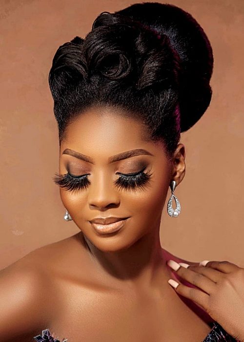 Elegant wedding up-do hair style -DDaniels-Touch-bridal-glam-style - OmaStyle Bride