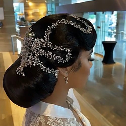 elegant wedding hair style -Hair Chemistry bridal styles - OmaStyle Bride