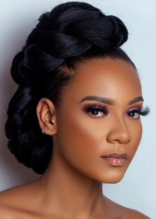Elegant Wedding updo hairstyle -HairGuruStudios-Twist-Texture
