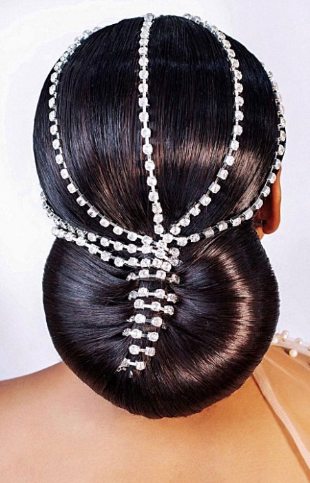 Beautiful hairstyles - OBlack Bridal wedding up-do hairstyle -OmaStyle Bride