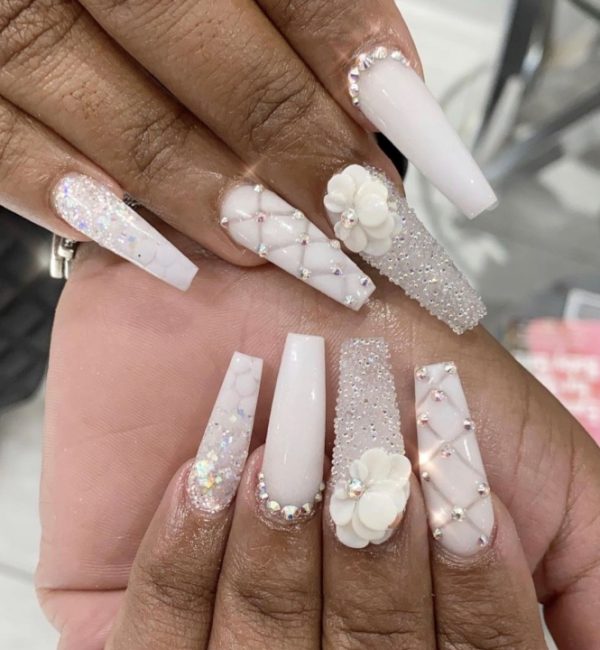 28 Picture Perfect Wedding Nail Designs For The Bride - Eternity