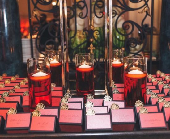reception table card