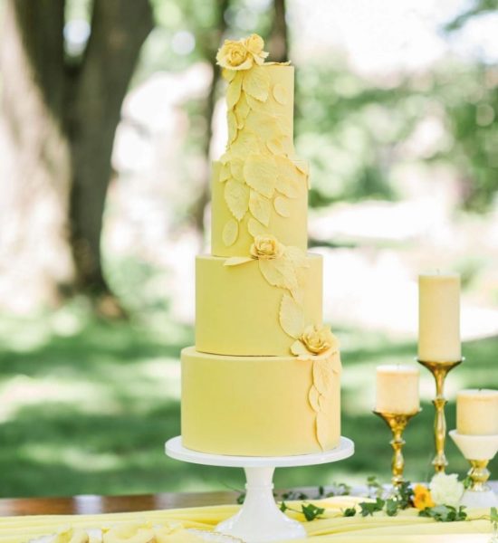 yellow inspiring cakes-omastylebride.com