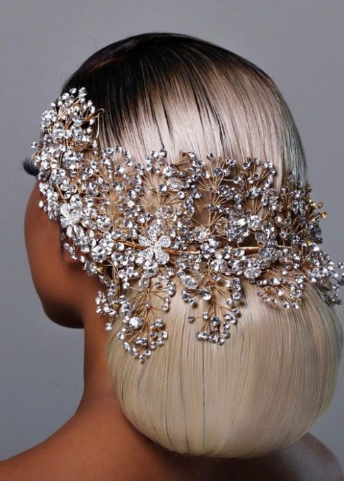 TanialiHair-bridal-Black Bridal wedding up-do hairstyle -OmaStyle Bride